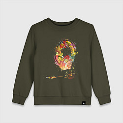 Детский свитшот Наушники проводные