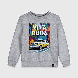 Детский свитшот Viva Cuba - car - retro