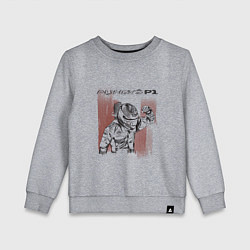Свитшот хлопковый детский Always P1 black, цвет: меланж