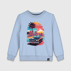 Детский свитшот Автомобиль на пляже