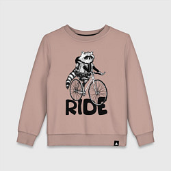 Детский свитшот Raccoon ride