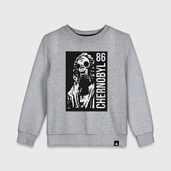 Свитшот хлопковый детский Чернобыль 1986, цвет: меланж