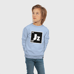 Свитшот хлопковый детский Jazz 1917, цвет: мягкое небо — фото 2