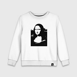 Детский свитшот Mona Lisa in black white
