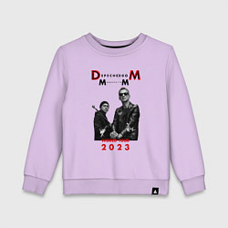 Свитшот хлопковый детский Depeche Mode 2023 Memento Mori - Dave & Martin 03, цвет: лаванда