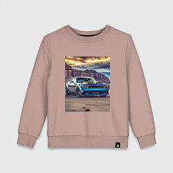 Детский свитшот Авто Додж Челленджер