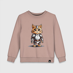 Детский свитшот Рыжий кот в доспехах