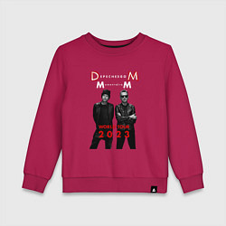 Свитшот хлопковый детский Depeche Mode 2023 Memento Mori - Dave & Martin 04, цвет: маджента