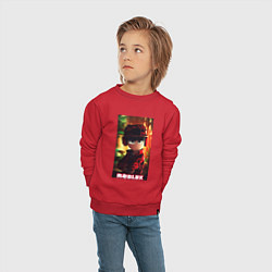 Свитшот хлопковый детский Roblox game avatar, цвет: красный — фото 2