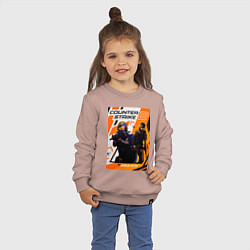 Свитшот хлопковый детский КС 2 Азимов, цвет: пыльно-розовый — фото 2