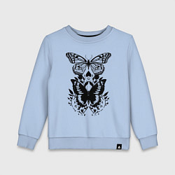 Детский свитшот Две бабочки - татуировка