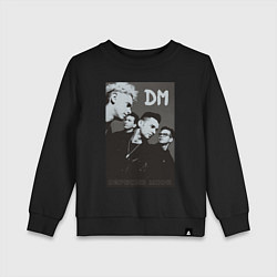 Свитшот хлопковый детский Depeche Mode 90 Violator, цвет: черный
