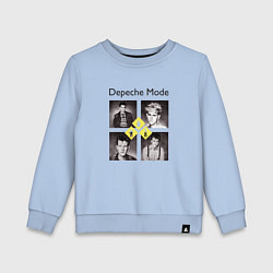 Свитшот хлопковый детский Depeche Mode - DM retro, цвет: мягкое небо