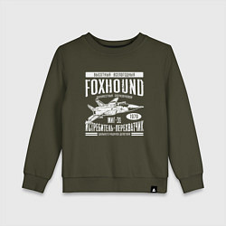 Свитшот хлопковый детский Миг-31 Foxhound, цвет: хаки