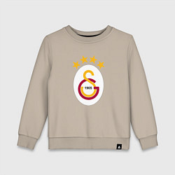 Свитшот хлопковый детский Galatasaray fc sport, цвет: миндальный