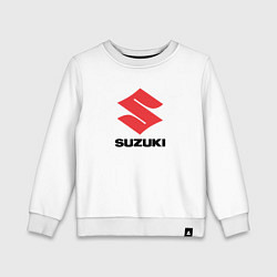 Свитшот хлопковый детский Suzuki sport auto, цвет: белый