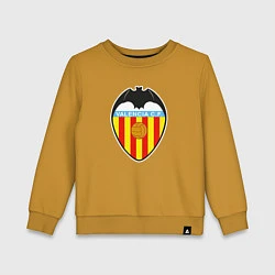 Свитшот хлопковый детский Valencia fc sport, цвет: горчичный