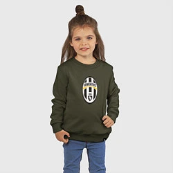Свитшот хлопковый детский Juventus sport fc, цвет: хаки — фото 2