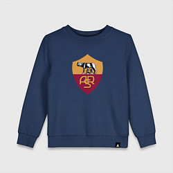 Свитшот хлопковый детский Roma fc club, цвет: тёмно-синий