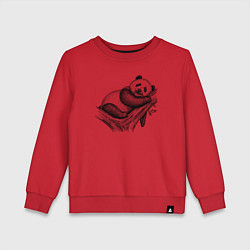 Детский свитшот Панда жует бамбук