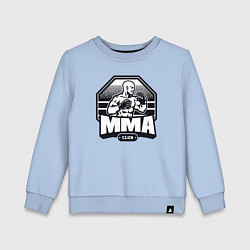 Свитшот хлопковый детский MMA club, цвет: мягкое небо