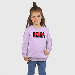 Свитшот хлопковый детский Акира аниме из 1998, цвет: лаванда — фото 2