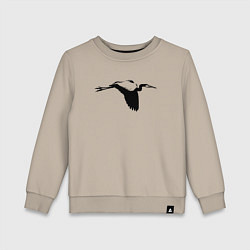 Детский свитшот Аист трафарет