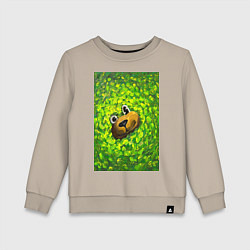 Детский свитшот Мишка в яркой зелени