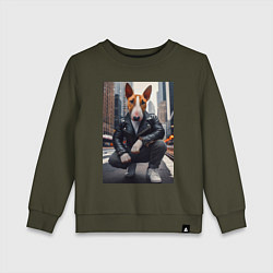 Детский свитшот Булли на улице Нью-Йорка - нейросеть