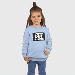 Свитшот хлопковый детский ДДТ - логотип, цвет: мягкое небо — фото 2