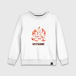 Детский свитшот Огненная лисица-демон