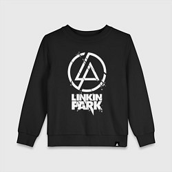 Свитшот хлопковый детский Linkin Park - white, цвет: черный