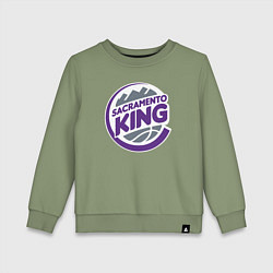 Детский свитшот Sacramento king