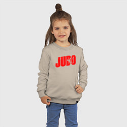 Свитшот хлопковый детский Judo red, цвет: миндальный — фото 2