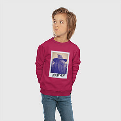 Свитшот хлопковый детский Гэндальф, цвет: маджента — фото 2