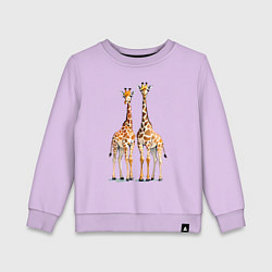 Детский свитшот Друзья-жирафы