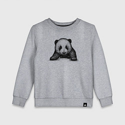 Свитшот хлопковый детский Панда детеныш, цвет: меланж