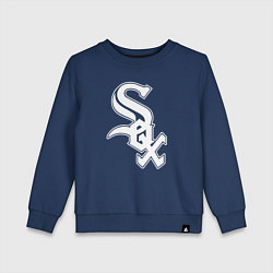 Свитшот хлопковый детский Chicago white sox - baseball, цвет: тёмно-синий