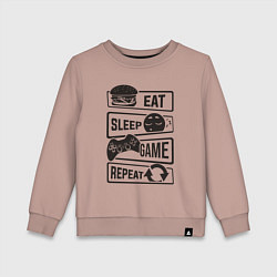 Детский свитшот Есть спать играть