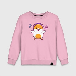 Детский свитшот Музыкальный хомяк