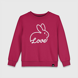 Детский свитшот Love bunny