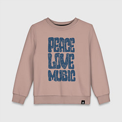 Детский свитшот Мир и музыка