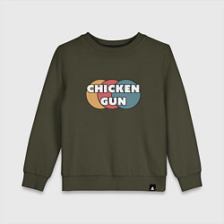 Детский свитшот Chicken gun круги