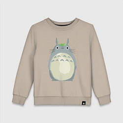 Свитшот хлопковый детский Neighbor Totoro, цвет: миндальный