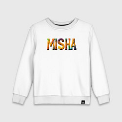 Свитшот хлопковый детский Misha yarn art, цвет: белый