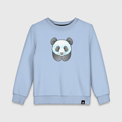 Свитшот хлопковый детский Маленькая забавная панда, цвет: мягкое небо