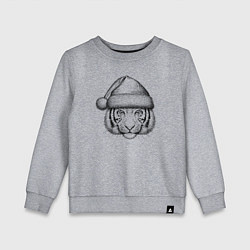 Детский свитшот Голова новогоднего тигра