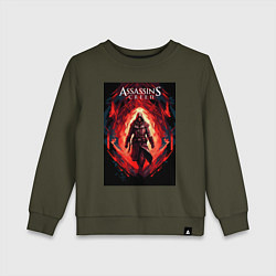 Детский свитшот Assassins creed свозь пламя