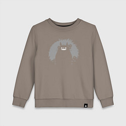 Свитшот хлопковый детский Smiling Totoro, цвет: утренний латте