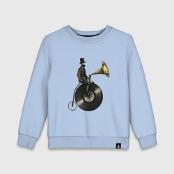 Детский свитшот Джентльмен на проигрывателе пластинок